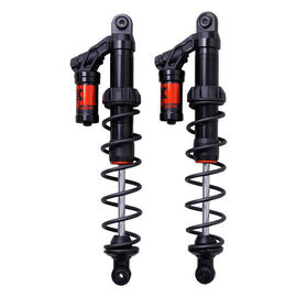 Fox Ski 1.5 Zero Qs LRW adjustable suspension shock with visible adjustment knob and brand logo in a close-up view.