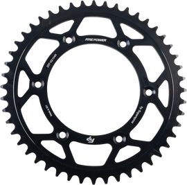 Fire Power Steel 48-tooth rear sprocket for Honda CRF250 motorcycle, black finish with product code 257-021048.