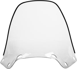 SNO Stuff Windshield Clear Yam 40-1627, transparent windscreen for snowmobile, with mounting edges and clear view.