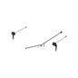 MBRP Exhaust pillar light kit with spot beam can, outdoor illumination product, mounted on vehicle pillar for enhanced visibility.