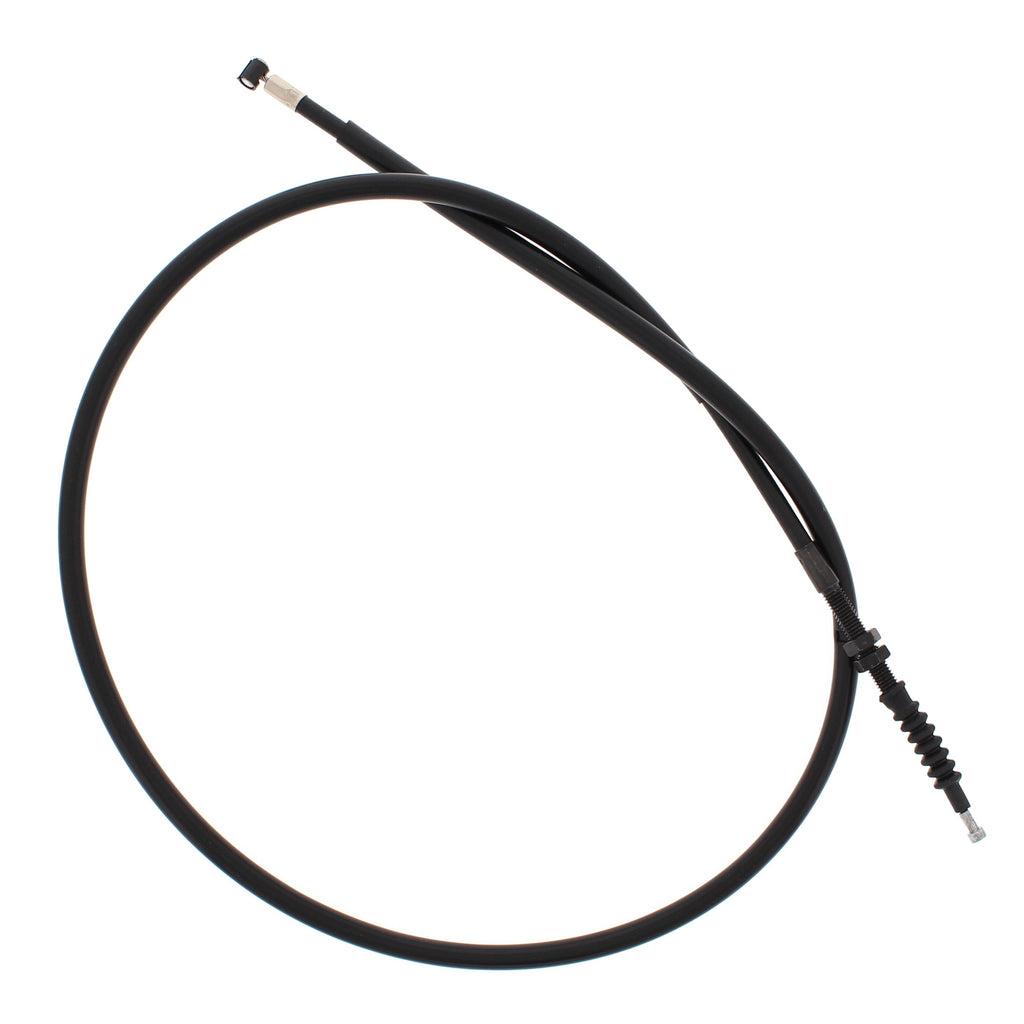 All Balls clutch cable 24-52128 with hydraulic control lines, showing the black cable and fittings against a plain background.
