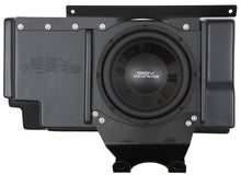 Charger l'image dans la galerie, SSV Works behind seat subwoofer box with 600W 10-inch woofer installed in an off-road vehicle.