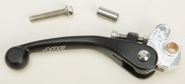 ARC Aluminum Brake Lever for Yamaha YZ250 motocross bike, close-up of black brake lever with textured grip and mounting hardware