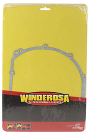 Vertex clutch cover gasket for Kawasaki motorcycle, showing the black rubber seal with detailed edges and inner opening.