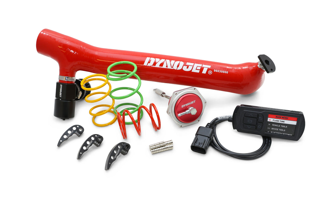 Dynojet Research Stage 3+ Engine Management Kit 133-8007 for motorcycle, with electronic components and wiring visible.