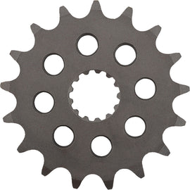 Steel Supersprox front motorcycle sprocket with 17-tooth for Suzuki 525 on-road bikes, featuring durable construction and precise fit.
