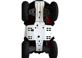 RIVAL POWERSPORTS USA Central Skid Plate Alloy guard for off-road vehicles, showing the durable metal construction and mounting points.