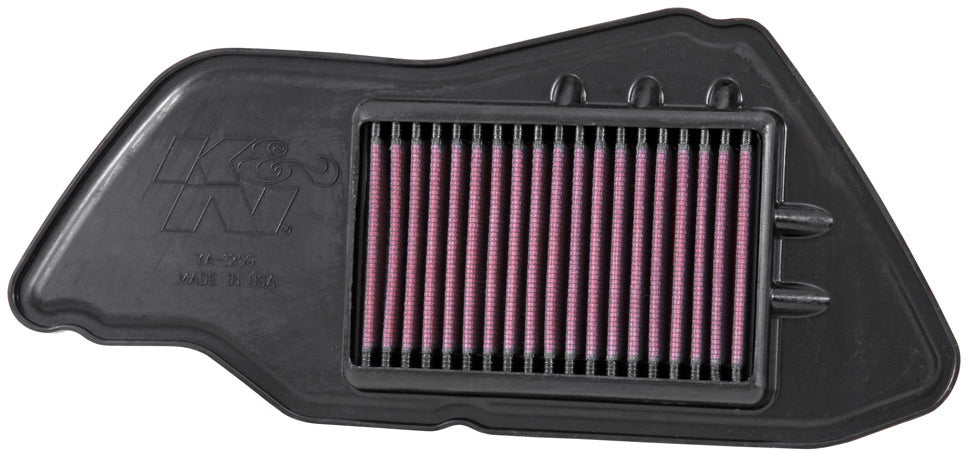 K&N Air Filter 771209 for vehicles, showing a close-up of the high-performance air filter with pleated cotton media.