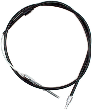 Motion Pro black vinyl clutch cable 70-6236 for motorcycle hydraulic control lines, featuring durable construction and flexible design.