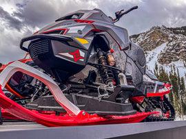 Caliber Clamp Pro snowmobile clamp 42-5014 in black, showing sturdy metal construction and secure mounting features