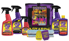 Load image into Gallery viewer, Wizards Products Cool Kit 7-piece set of chemicals with bottles and containers, used for automotive or industrial cooling applications.