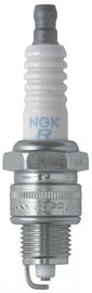 NGK BPR4HS spark plug with ceramic insulator and metal shell, designed for automotive engine ignition systems.