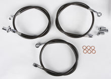 Load image into Gallery viewer, Streamline front brake line with smoke-colored tubing for Yamaha models 170-1344, designed for reliable braking performance.