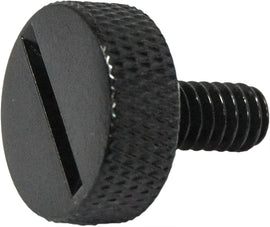 HardDrive quarter turn thumb screw in black, 1/4-20 size, designed for secure attachment and quick adjustments.