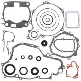 Vertex Complete Gasket Set with Oil Seals, including various gaskets and seals for engine repair, shown in the image.