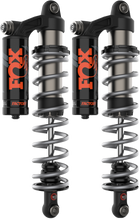 Load image into Gallery viewer, Fox 2.0 Podium RC2 rear suspension shock for 2-seat RC vehicle, showing the black and silver shock absorber with mounting components.