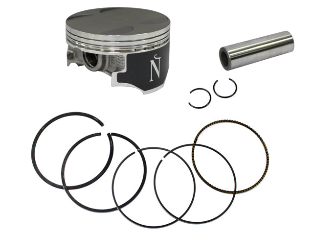 Namura Piston Kit 94.47mm with +0.50mm bore and 10.2:1 compression ratio, featuring honed components for motorcycle engine upgrade