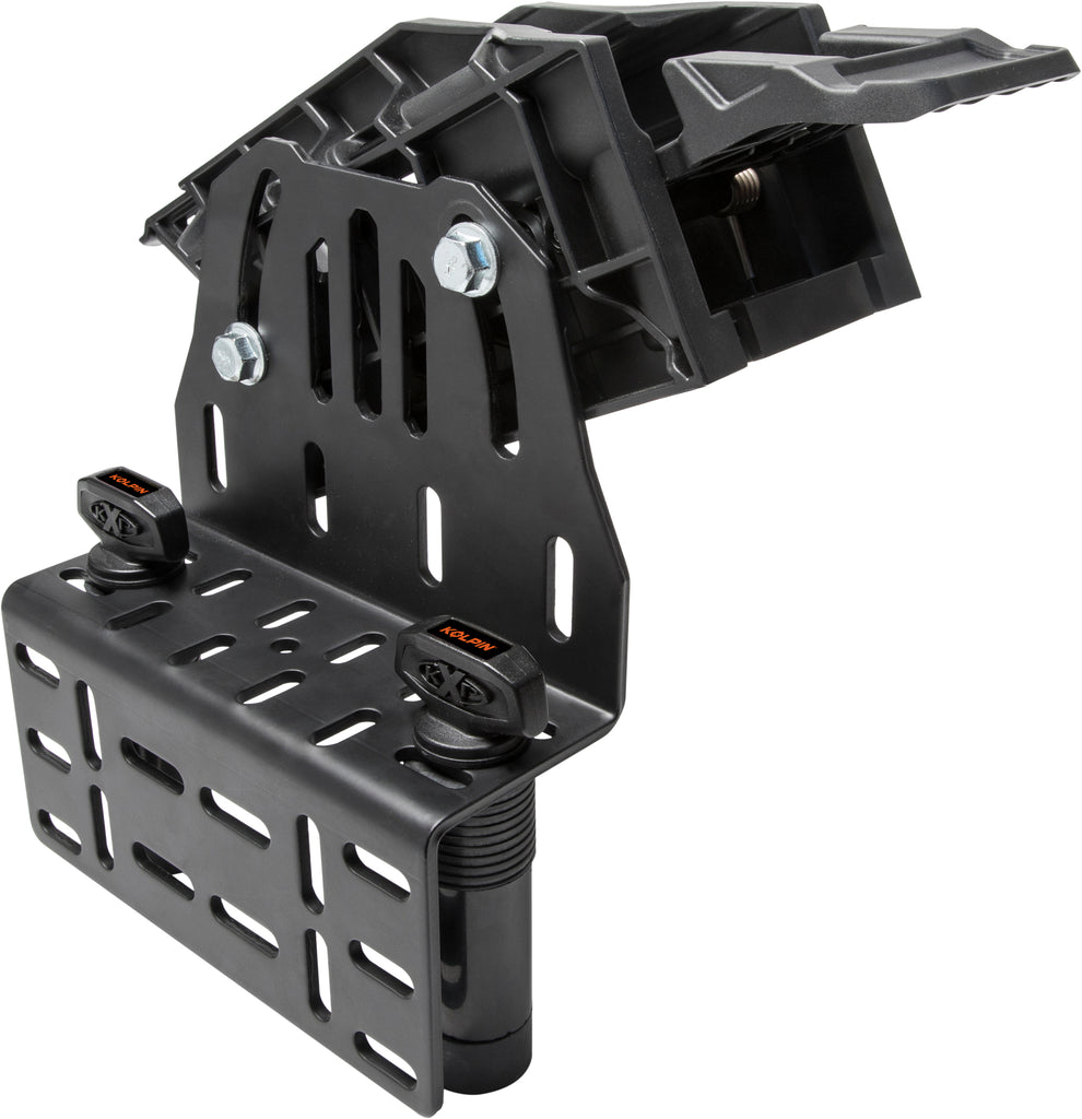 Kolpin Stronghold UTV KXP auto latch mount bracket for secure accessory attachment on off-road vehicles