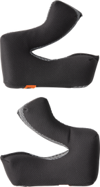 Alpine Star Sm3 cheek pad set with 5mm thickness for motorcycle helmet, showing black foam pads with branding.