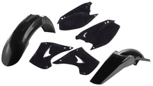 Load image into Gallery viewer, Acerbis black plastic kit with various motorcycle fairings and panels, designed for durability and a sleek appearance.