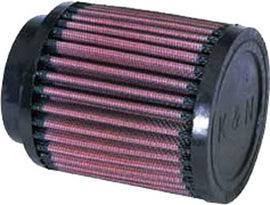 Close-up of a K&N Air Filter 780800, showing the black rectangular filter element with the K&N logo on top.