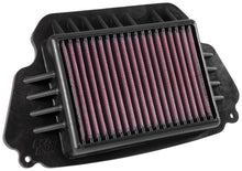 Load image into Gallery viewer, K&amp;N Air Filter 736414 for enhanced engine airflow, showing a close-up of the high-performance air filter with pleated cotton media.