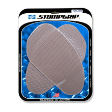 Load image into Gallery viewer, Stompgrip Universal Large Kit Icon Clear on-road motorcycle grip pads with textured surface for improved control and comfort.