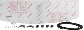 Open Trail Half Windshield 457-0103 for off-road vehicles, showing clear, durable windscreen with mounting hardware.