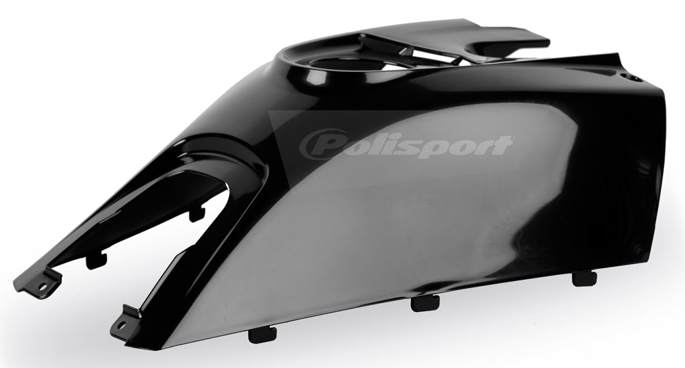Black Polisport Plastics gas cover for body, model 64-43131, shown in the image with a sleek, durable design.