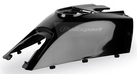 Black Polisport Plastics gas cover for body, model 64-43131, shown in the image with a sleek, durable design.