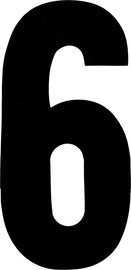 Black Dirt Digits #6 Extreme Decals, 6-inch graphics, shown in a 3-pack for dirt bike or motocross customization.