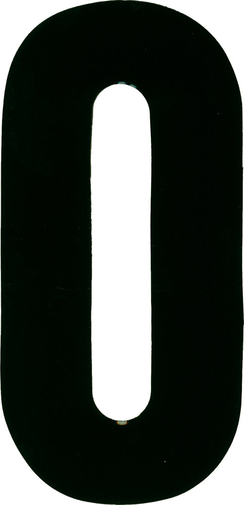 White Dirt Digits #0 6-inch extreme digits, set of three, designed for customizable numbers and signage.
