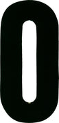 White Dirt Digits #0 6-inch extreme digits, set of three, designed for customizable numbers and signage.