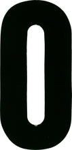 Load image into Gallery viewer, White Dirt Digits #0 7-inch Extreme Digits set, includes three large plastic numbers for sports or signage displays