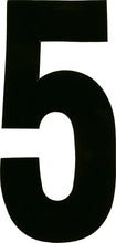 Load image into Gallery viewer, White Dirt Digits #5 Extreme Digits, 7-inch height, set of 3, for outdoor or sports signage by Dirt Digits