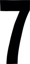 Load image into Gallery viewer, White Dirt Digits #7 extreme 7-inch number decals, three-pack, for customization and signage by Dirt Digits.