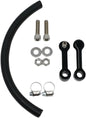 DK Custom Products billet tank lift kit with 1-inch hardware, black powder coat finish, designed for 1999-up touring motorcycles.