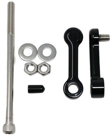 DK Custom Products Billet Tank Lift Kit for 2004-up XL motorcycles, 3-inch lift, black powder coat finish, hardware and fasteners included