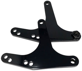 DK Custom Products convertible comfort lift kit with 14-inch shocks for 2009-up trikes, featuring hardware and fasteners.