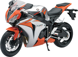 Silver New Ray Toys 1:6 scale Honda CBR1000RR Super Sport Bike replica accessory with detailed design and realistic features.