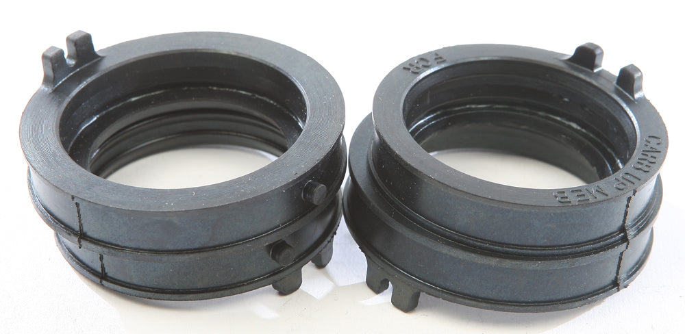 K&L Carburetor Boot/Holder for intake and fuel system, shown in black rubber with secure clamp for motorcycle carburetor.