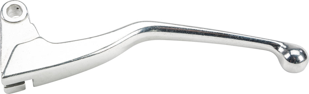 Silver Fire Power clutch lever for motorcycles, showing the sleek, ergonomic design with mounting hardware on a neutral background.