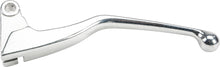 Load image into Gallery viewer, Silver Fire Power clutch lever for motorcycles, showing the sleek, ergonomic design with mounting hardware on a neutral background.