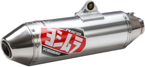 Yoshimura Exhaust Signature Dirt RS2 full system with stainless steel and aluminum components, designed for off-road motorcycles.