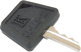 SP1 ignition key for A/C electrical system, model 12-0157, showing the key with key blade and branding details.