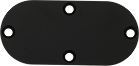 HardDrive satin black engine hard drive inspection cover with OEM part number 60572-86 and 820-51917, showing a close-up view.