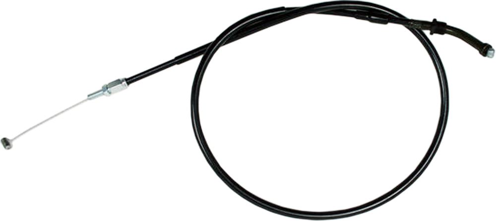 Motion Pro black vinyl throttle push cable 70-2454 for motorcycle control lines, featuring a durable cable with protective outer sheath.
