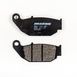 Semi-metallic Braking Brake Pad Set 31-965S by Braking, showing close-up of brake pads with detailed metal surface and friction material.