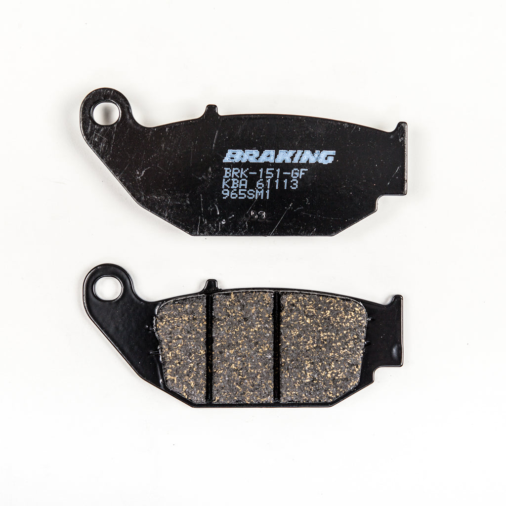 Braking semi-metallic brake pad set 31-965S from Braking, showing detailed view of the brake pads for vehicle braking system.