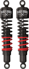 Load image into Gallery viewer, Burly Brand Stiletto Shocks 13-inch touring suspension with standard weight for motorcycle front or rear suspension system.